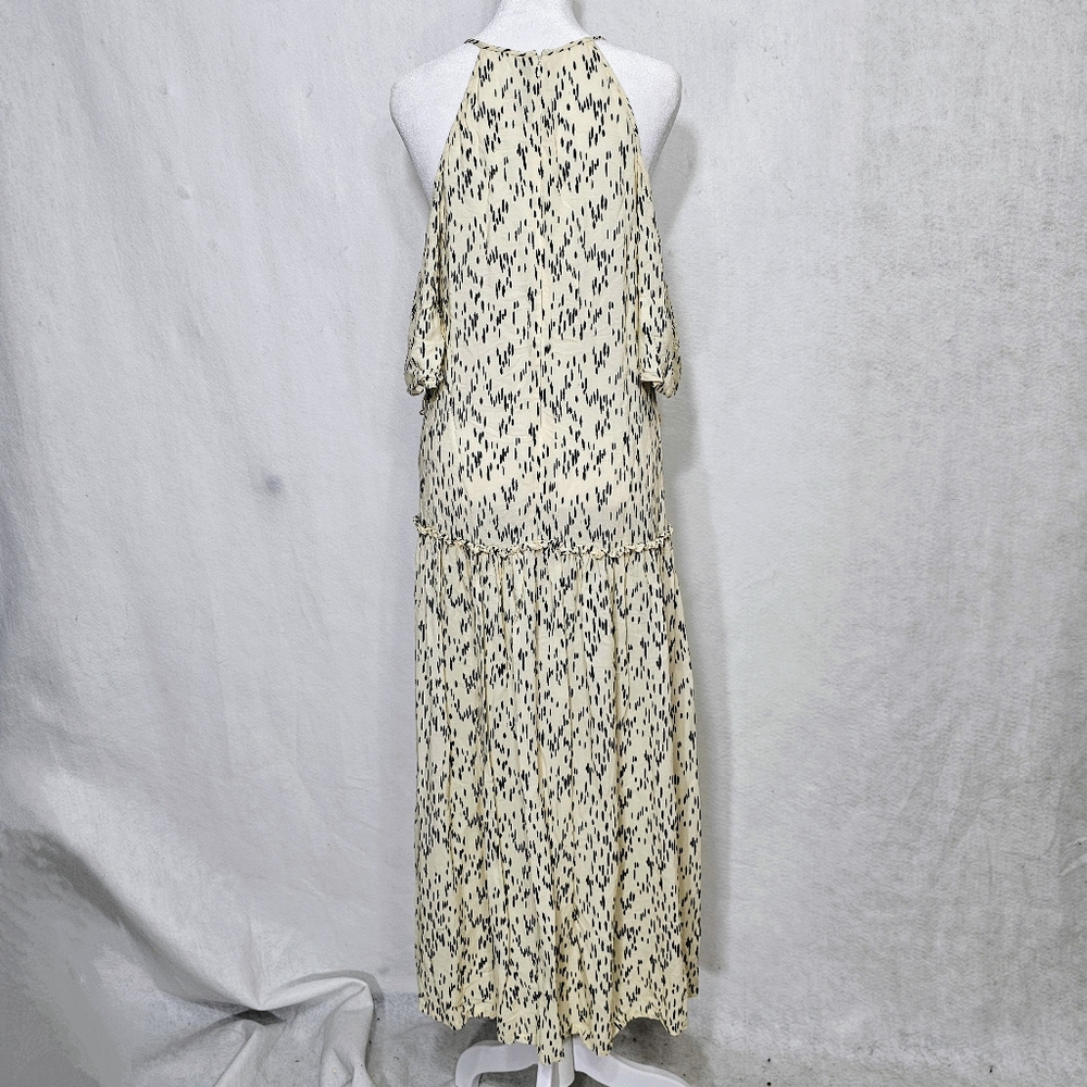 Lela Rose Printed Sleeveless Off The Shoulder Maxi Dress 8 - Picture 5 of 11